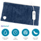 Dr Relief by SUNAID Full Back Heating Pad Fast Heating Wrap with Auto Shut Off for Back, Neck and Shoulder, Abdomen, Waist Pain Relief, Dry/Moist Option (12"x24", Navy)