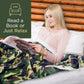 Dr Relief by SUNAID Electric Heated Throw Blanket Fleece with Controller, 4 Hours Auto Shut-Off, Fast Warming, Full-Body Comfort, Luxuriously Soft, Machine Washable, 50" x 60", Micromink for Cozy Couch or Bed (Camo)