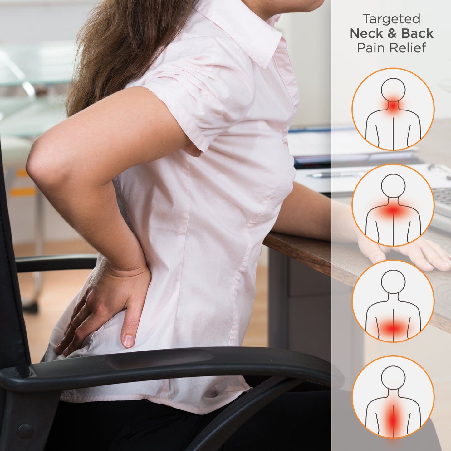 Dr Relief by SUNAID Extra Large Full Back Shoulders and Neck Heating Pad 24" x 33" Fast Heating Wrap with Auto Shut Off for Back, Neck and Shoulder, Abdomen, Waist Pain Relief, Dry/Moist Option (Navy)