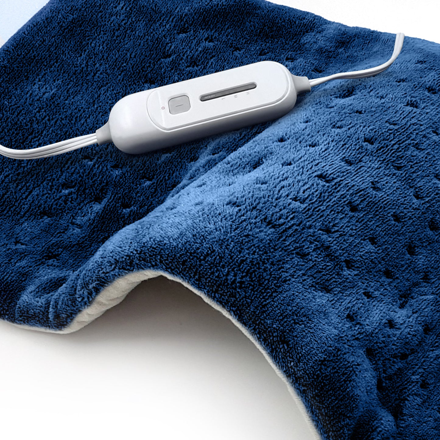 Dr Relief by SUNAID Full Back Heating Pad Fast Heating Wrap with Auto Shut Off for Back, Neck and Shoulder, Abdomen, Waist Pain Relief, Dry/Moist Option (12"x24", Navy)